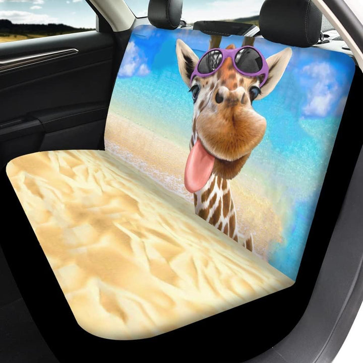 Chaqlin Universelle Auto-Vordersitzbezüge und Rücksitzschoner für teilbare Bank, Autozubehör, je 2 S