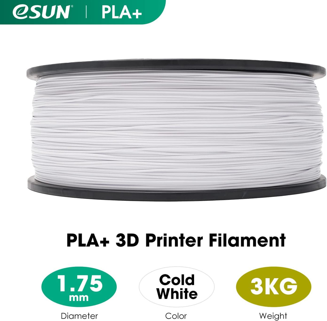 eSUN PLA+ Filament 1.75mm, 3D Drucker Filament PLA Plus, Massgenauigkeit +/- 0.03mm, 3kg Spule (6.6