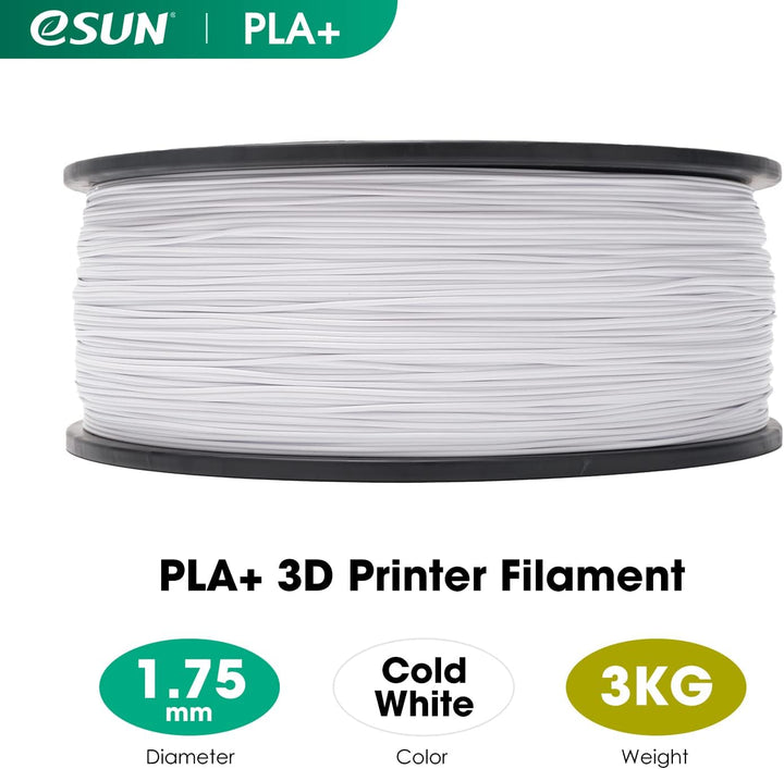 eSUN PLA+ Filament 1.75mm, 3D Drucker Filament PLA Plus, Massgenauigkeit +/- 0.03mm, 3kg Spule (6.6