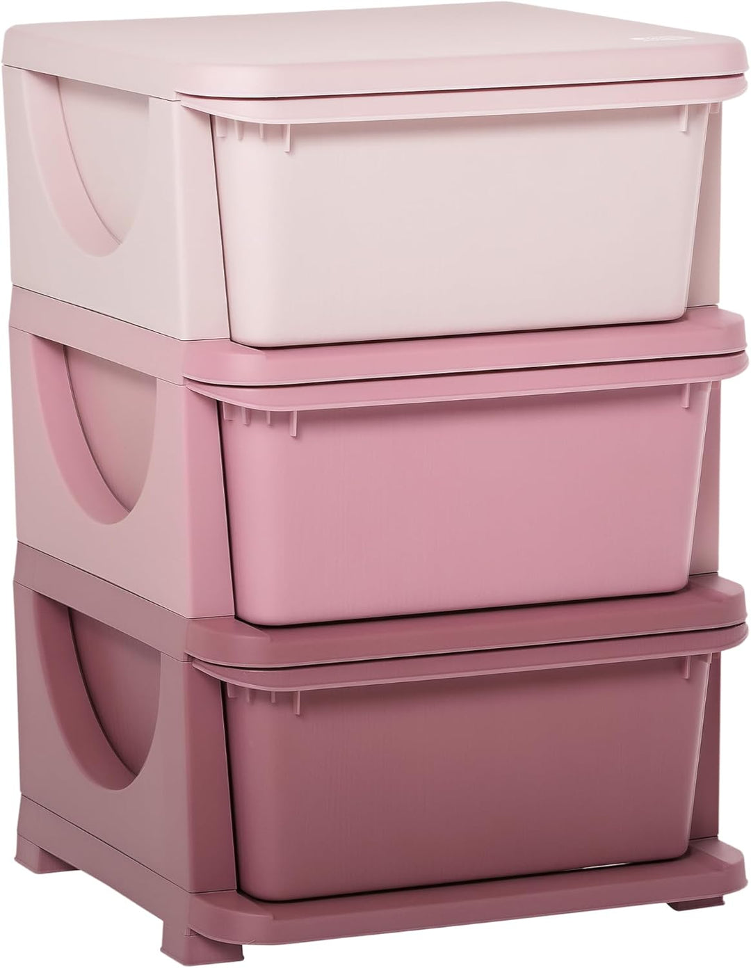 HOMCOM Schubladenschrank für Kinder mit Stauraum Aufbewahrungsboxen Spielzeug-Organizer Spielzeugkis