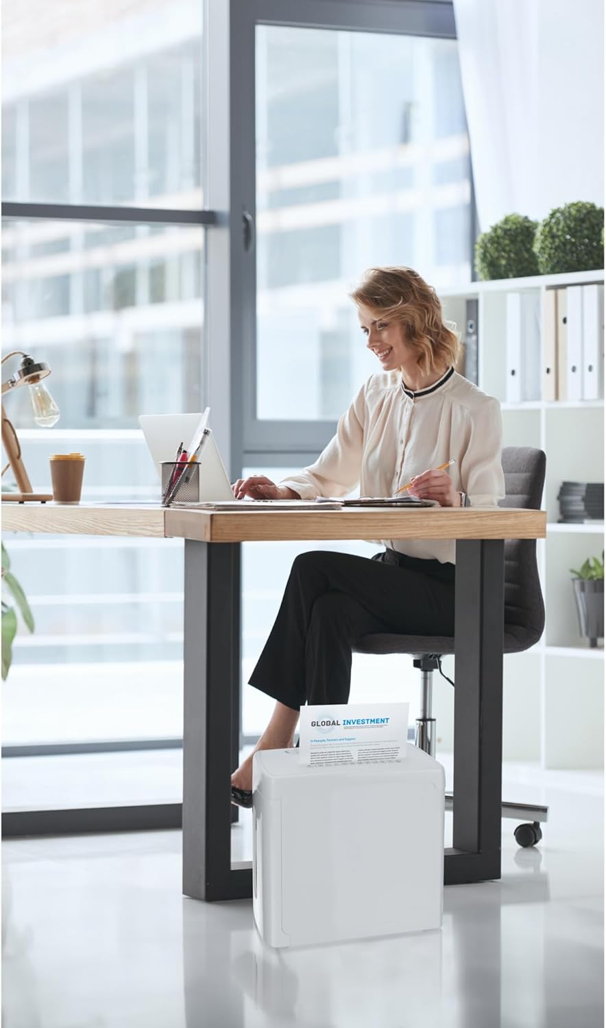 Peach PS500-15 Aktenvernichter Kreuzschreddern 74 dB 21 cm Schwarz