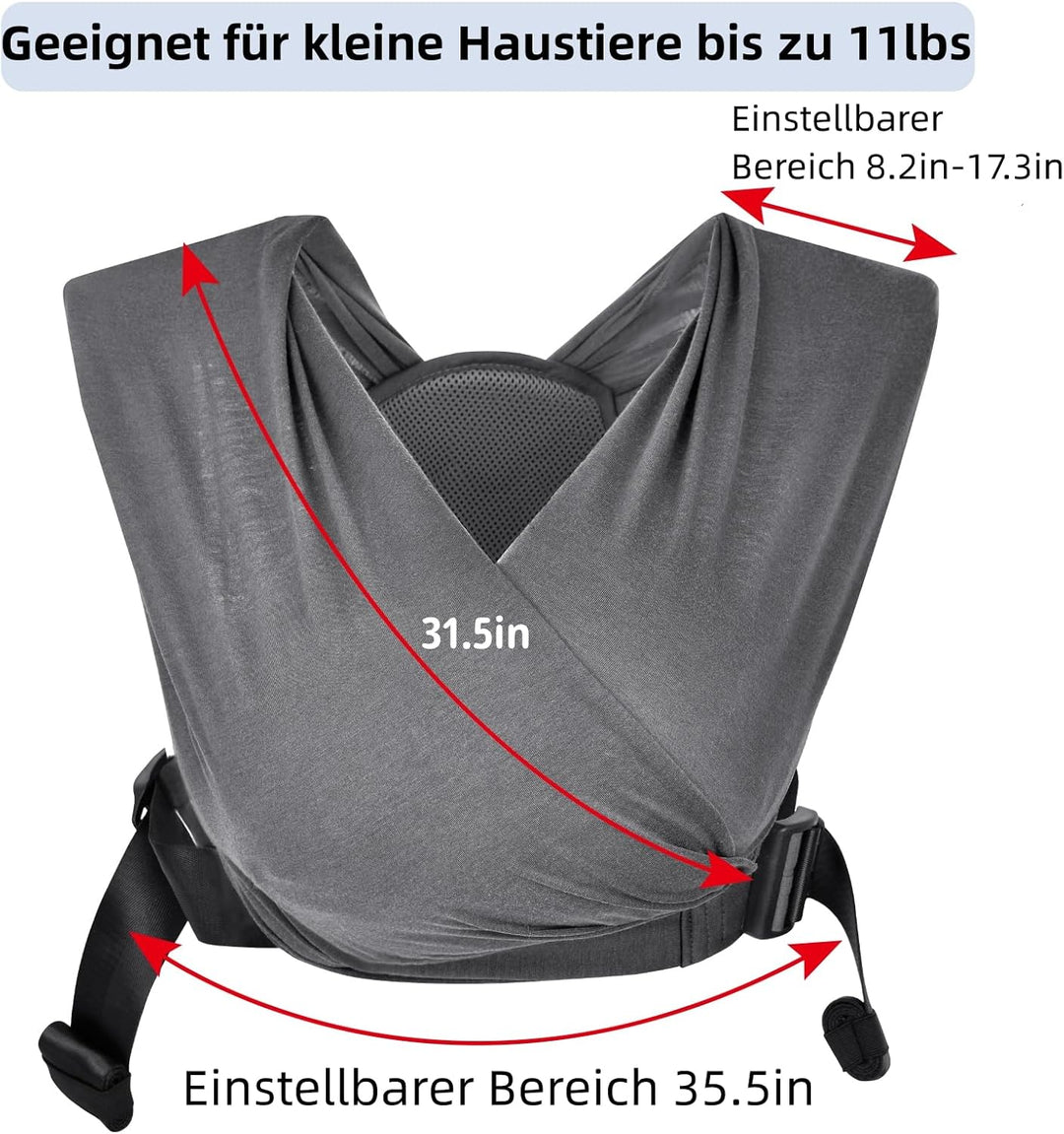 CUBY Hundetragetasche, Eingewickelt Hunde Tragetasche Nach vorne Gerichteter Rucksackträger Schulter