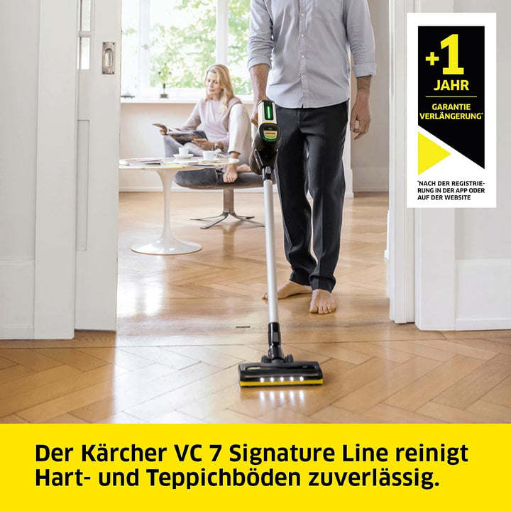 Kärcher Akku-Staubsauger VC 7 Signature Line, 2 Saugstufen, Laufzeit: bis zu 60 min., Gewicht: 2,6 k