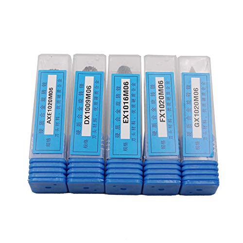 DingGreat 5 Teilig Raspel Set Hartmetall Frässtift Rotary Burr, 6 mm Schaft 10mm Kopfdurchmesser Boh