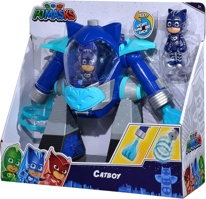 Simba 109402463 PJ Masks Turbo Roboter Catboy, mit Licht, mit Kanone, 23cm, PJ Masks Turbo Roboter C