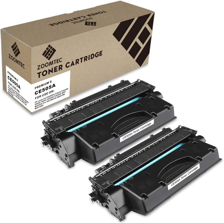 ZOOMTEC Kompatibel Toner für CE505A 05A für Laserjet P2030, Laserjet P2035 P2035N, Laserjet P2050 La