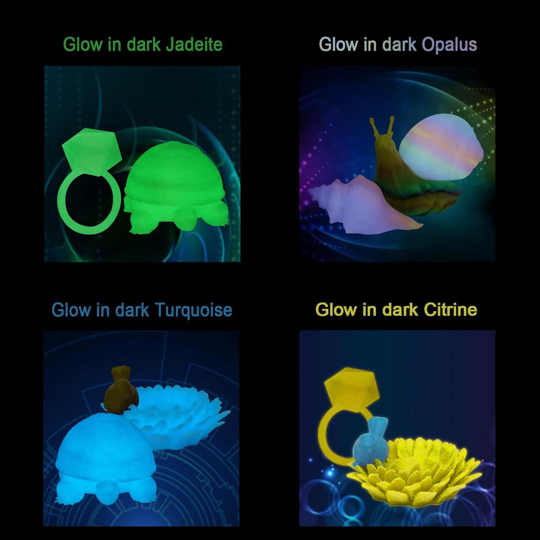 YOUSU Glow in the Dark PLA Filament 1.75mm,leuchtet im Dunkeln,3D Printer Filament 1 kg (2.2 lbs), P