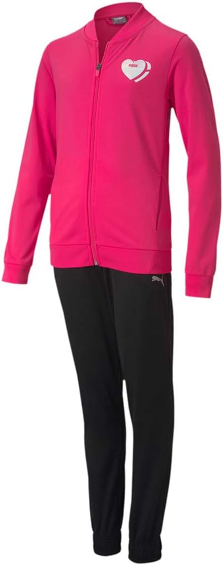 PUMA Mädchen Poly Suit G Trainingsanzug 13-14Y Rosa, 13-14Y Rosa