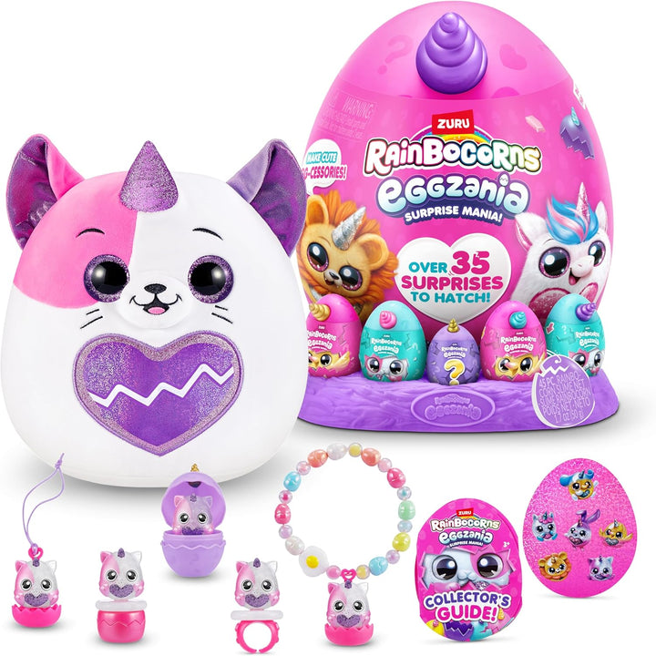 Rainbocorns Eggzania Surprise Mania Kittencorn, über 20 Überraschungen, Plüschtier und Accessoires (