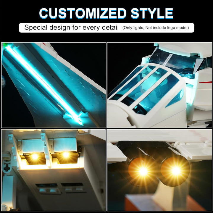 Beleuchtungsset für Lego 10318 Airbus Concorde, Nur Lichter Set, nicht Modell, Dekorative Beleuchtun
