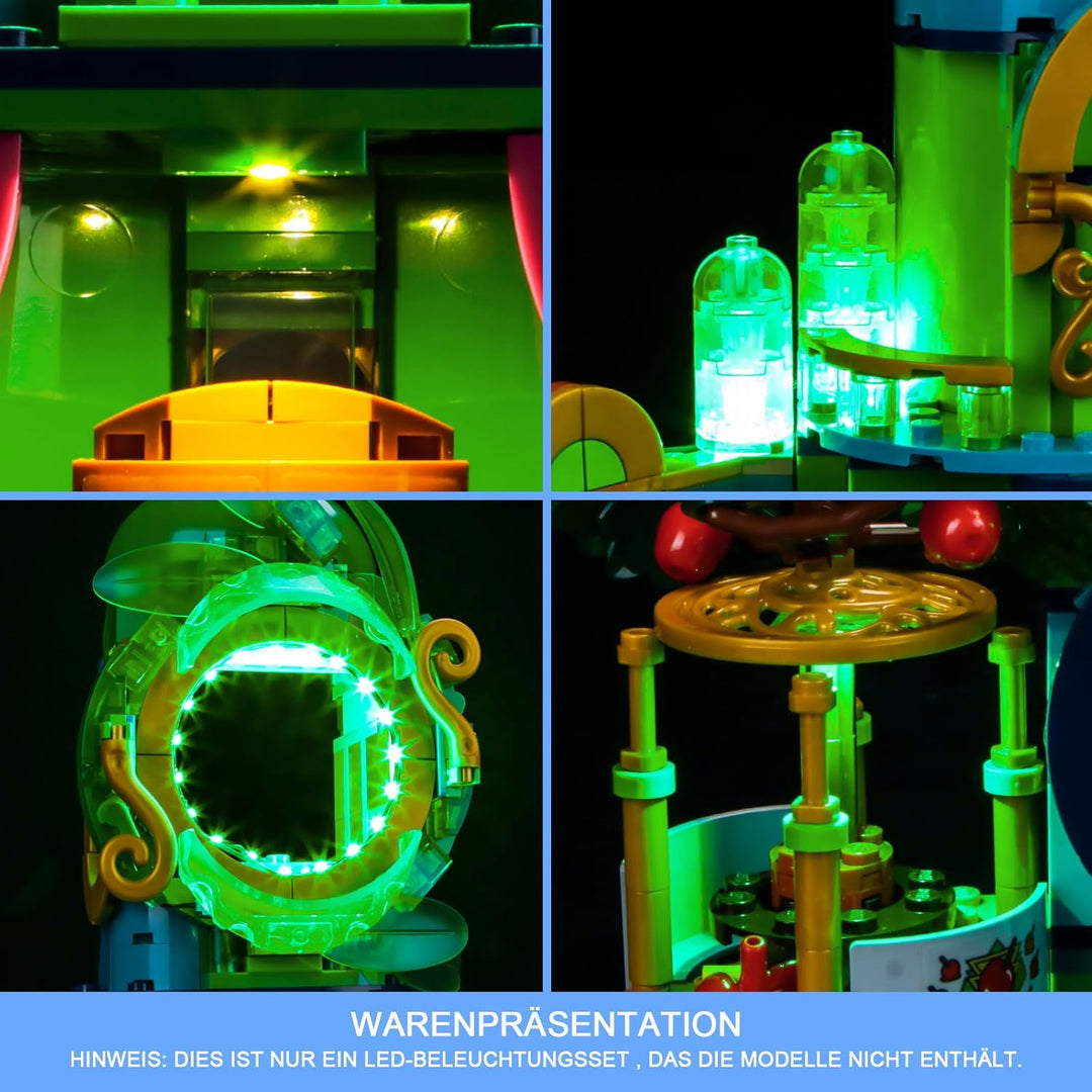 LocoLee Licht Set Kompatibel mit Lego Willkommen in Emerald City 75684, Nur Lichter Set, Licht Beleu