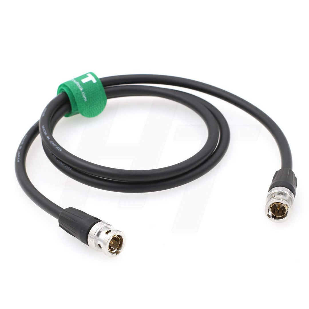 12G 4K HD SDI Video Koaxial BNC Kabel für Kamera Monitor Canare LV-61S 75 Ohm (1m, schwarz) 1 m