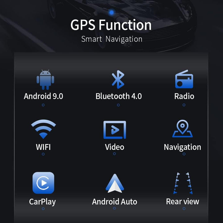 LEXXSON Carplay Radio Android Auto für Seat Ibiza 6J 2009–2013 | 9 Zoll kapazitiver Touchscreen GPS