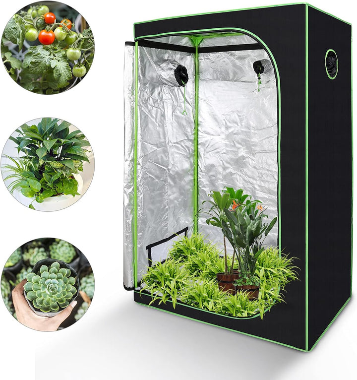Lospitch Growzelt, Growbox|Grow Tent|Grow Schrank|Zuchtzelt|Lichtdicht und Wasserdicht Pflanzenzelt|