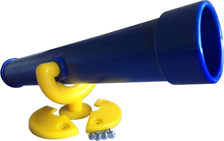 Loggyland Teleskop Fernrohr für Spieltürme, (blau/gelb), Blau/Gelb