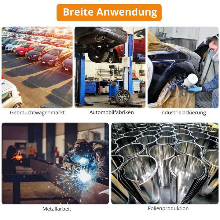 Neoteck Schichtdickenmessgerät Lackdickenmessgerät Auto mit LCD-Display für Stahl- und Aluminium-Bas