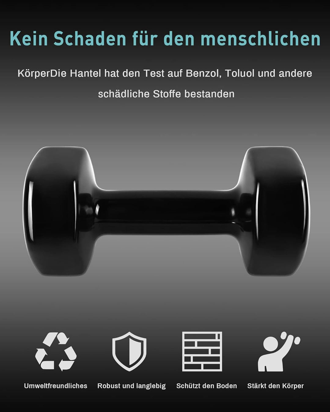MENCIRO Hanteln 2er Set für Männer und Frauen, 1KG - 5KG Kurzhanteln Gewichte für Zuhause Fitnessstu