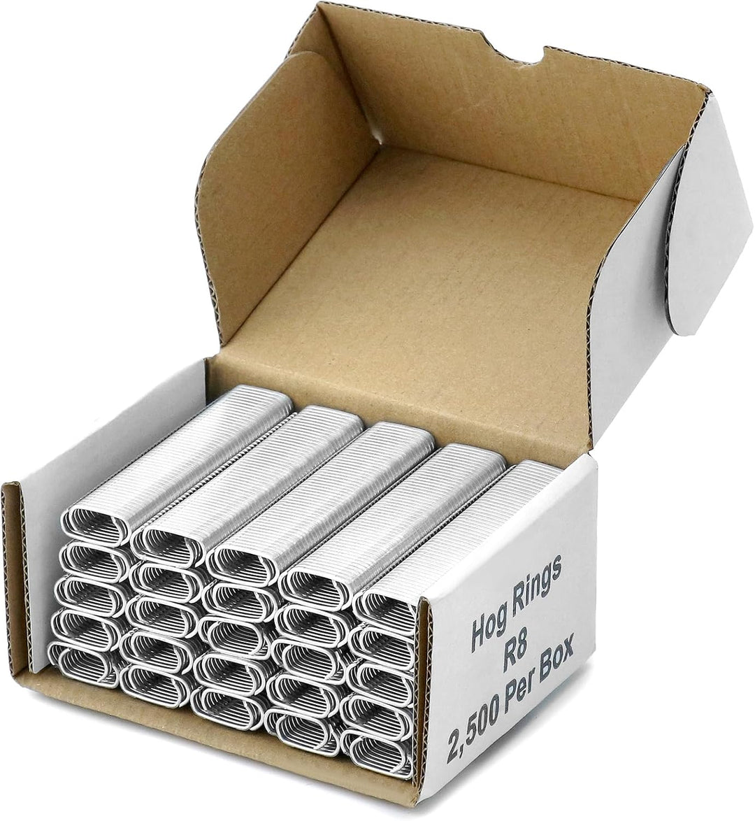 QWORK® 2500 Stück Hog Ringe für Tierzaunmatratzen, Auto kissen, Pet Käfige, 2500 Stück Hog Ringe