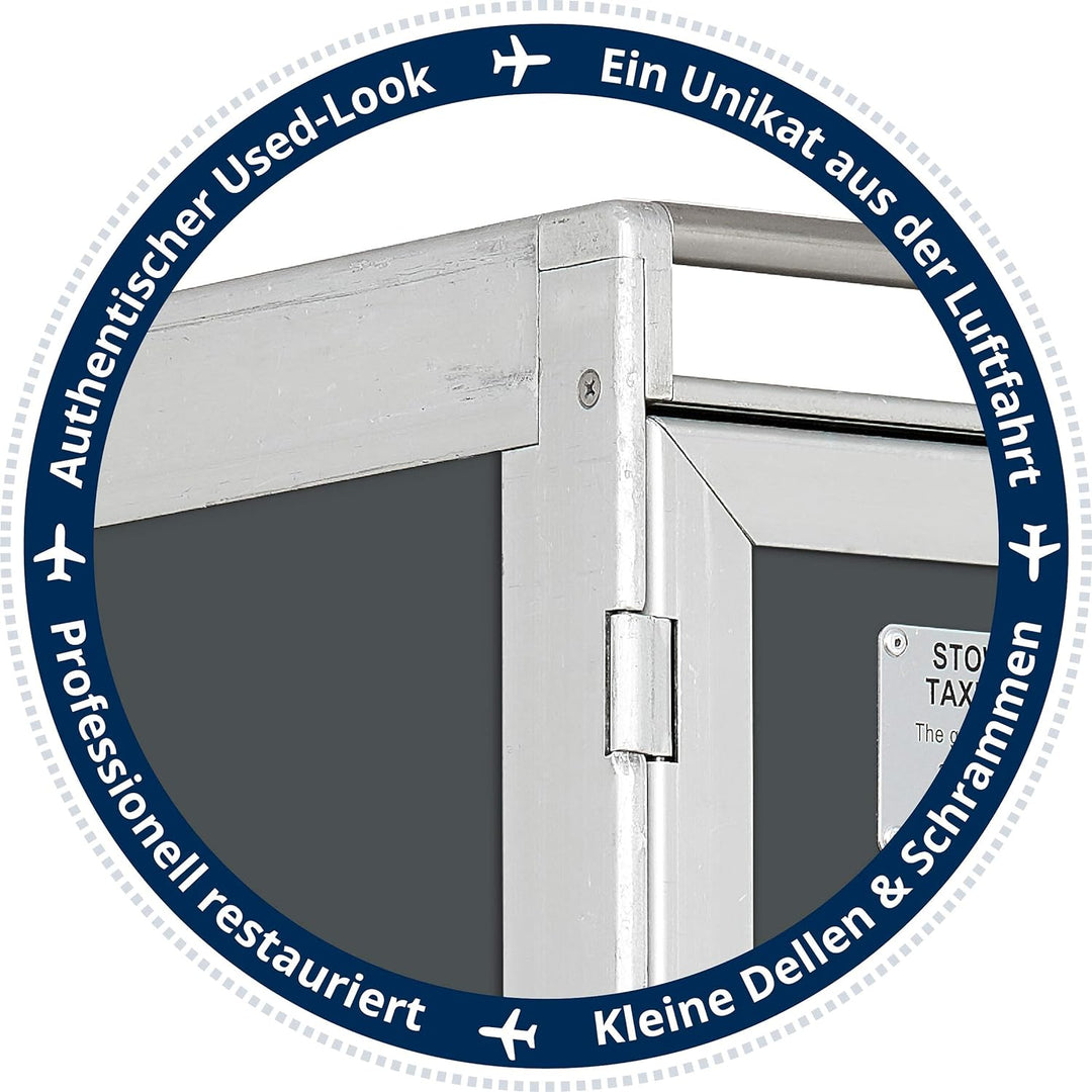 VanDeBord Bartrolley Uni Weiss inkl. LED Fachboden, Barbrett & Glasfachboden, Gebrauchter Trolley au