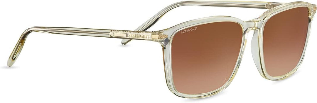 Serengeti Unisex Lenwood Sonnenbrille, Champagne Translucide