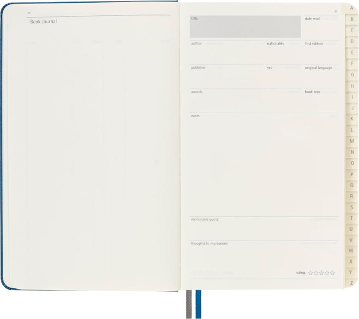 Moleskine - Buchjournal, Themen-Notizbuch - Hardcover-Notizbuch zum Sammeln und Organisieren Ihrer B