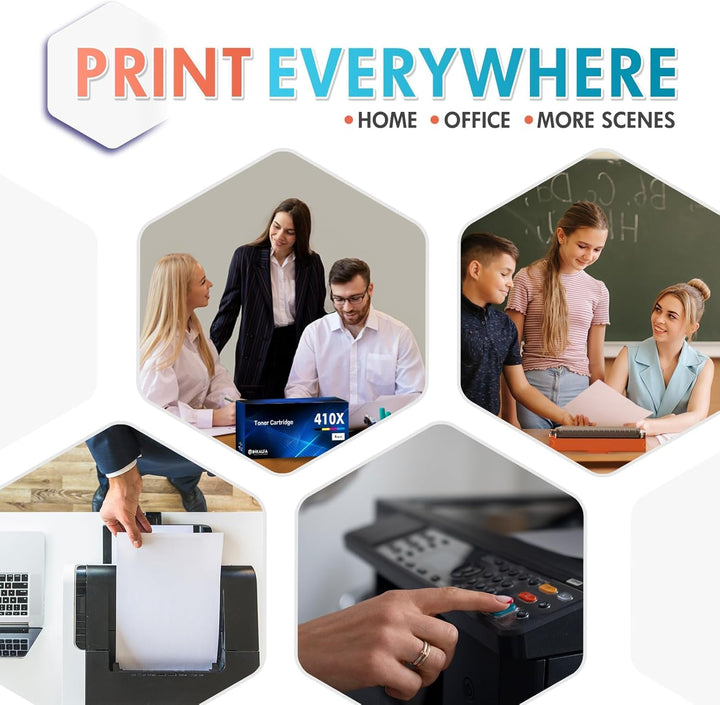 inkalfa 410X 410A CF410X Kompatibel für HP 410X 410A CF410A Multipack Color Laserjet Pro MFP M477fdw