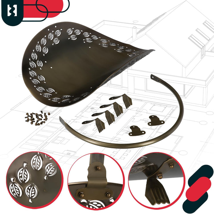 KOTARBAU® Kaminholzkorb aus Metall Behälter für Brennholz mit Griff zum Tragen
