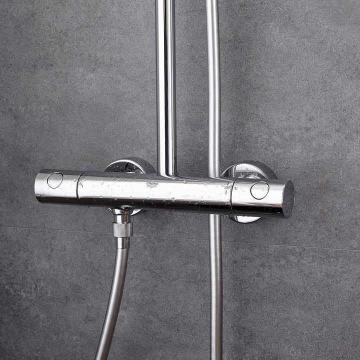 GROHE Tempesta Cosmopolitan 160 - Duschsystem mit Thermostatbatterie (wassersparend, 2 Strahlarten,
