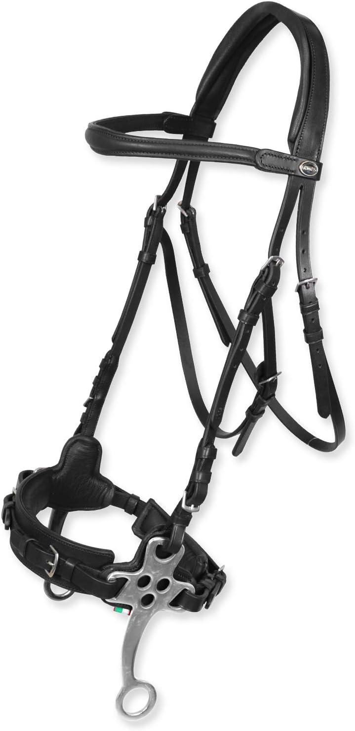 Horses Trimmer mit Hackamore Hawke, Unverzichtbares Finish für Pferdeführung, erhältlich in verschie