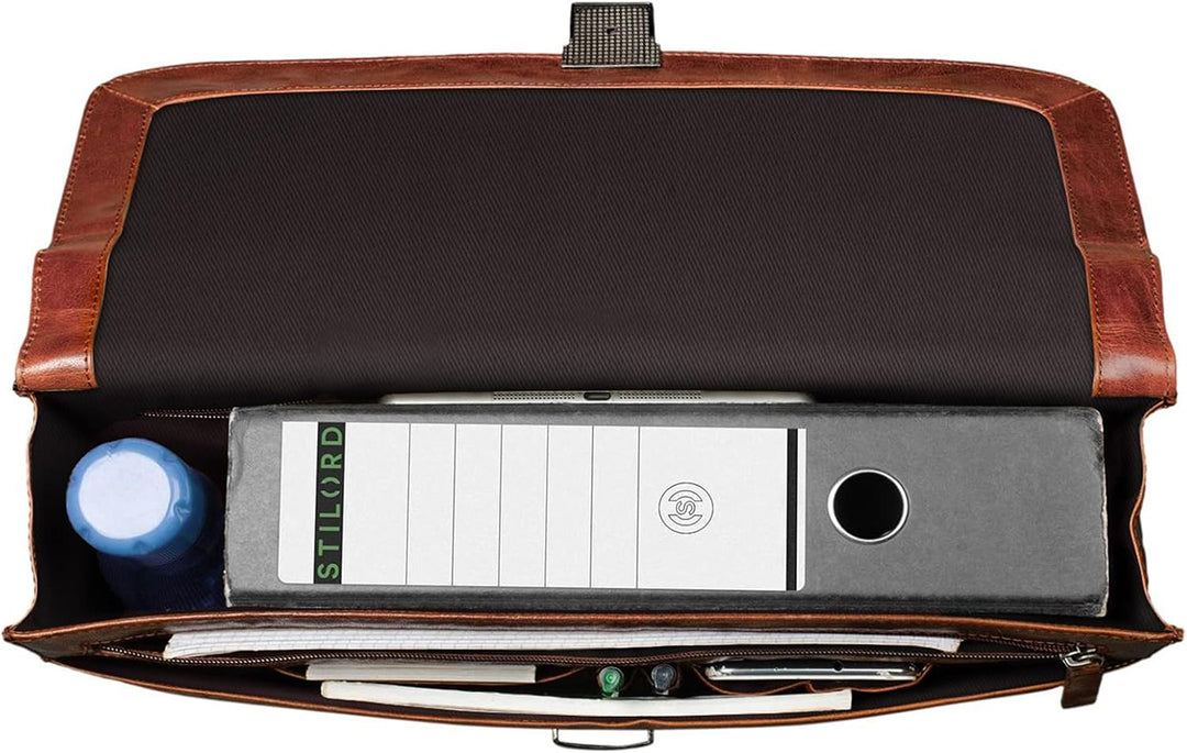 STILORD 'Jonathan' Elegante Aktentasche klassische Büro Business Schultertasche gross 15,6 Zoll mit