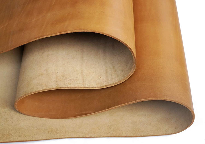 Heavy Weight Bourbon Brown Tooling Leather Square 3.6mm-4.0mm (9-10oz) Thick Full Grain Cow Hide Lea