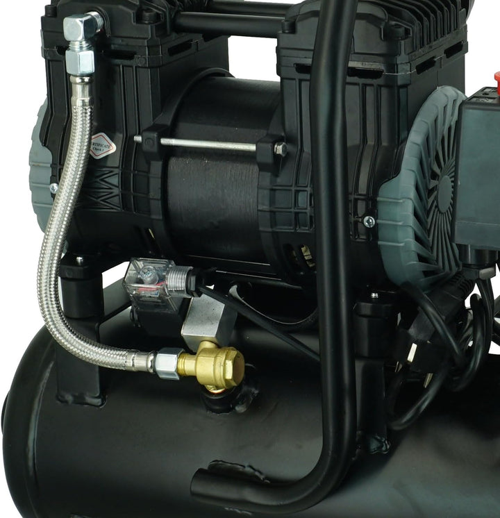 TRUTZHOLM brushless silent Flüsterkompressor tragbar innenbeschichtet 750W / 9 Liter silent leise 57