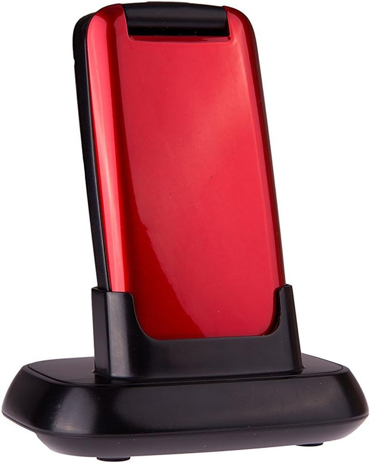 TTfone Star Simple Einfach zu Benutzendes Sim-Freies Klapptelefon mit grossen Tasten (Rot), Rot