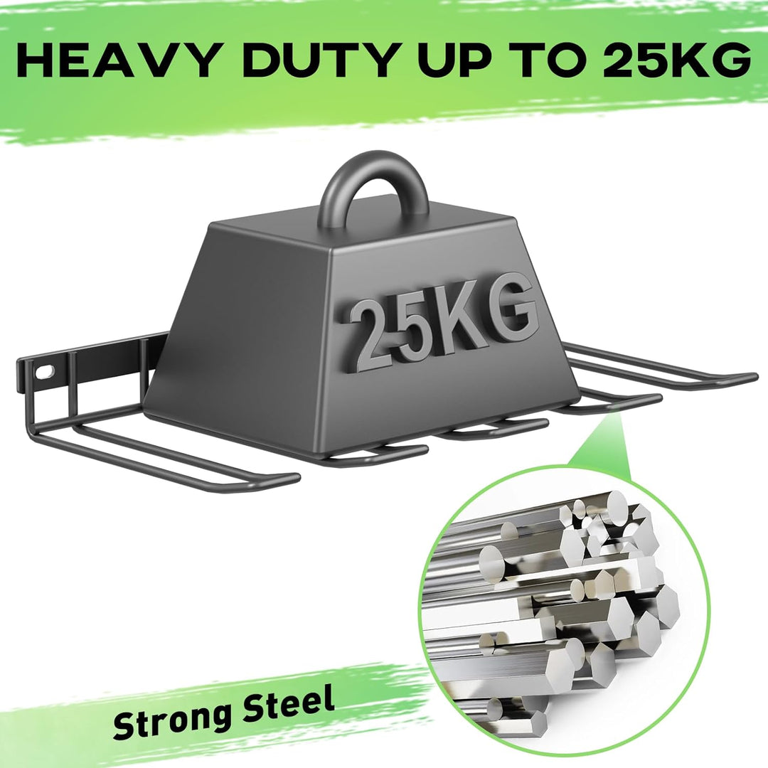 WELDUN 2 Pack Werkzeugspeicher für 8 Elektrowerkzeug Wandhalterung Werkzeugregal Organizer für Garag