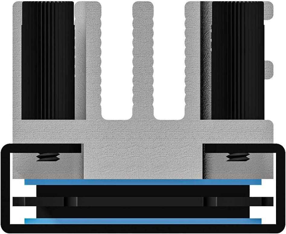 Archgon HS-1110 Kühlkörper für M.2 SSD 2280 PCIe NVMe/SATA Kühler, 20 mm Bauhöhe, Aluminium, 2X Wärm