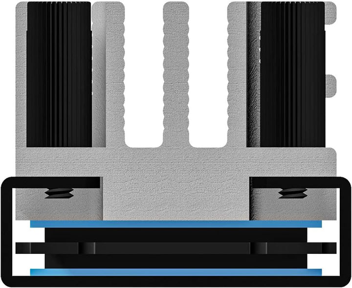 Archgon HS-1110 Kühlkörper für M.2 SSD 2280 PCIe NVMe/SATA Kühler, 20 mm Bauhöhe, Aluminium, 2X Wärm