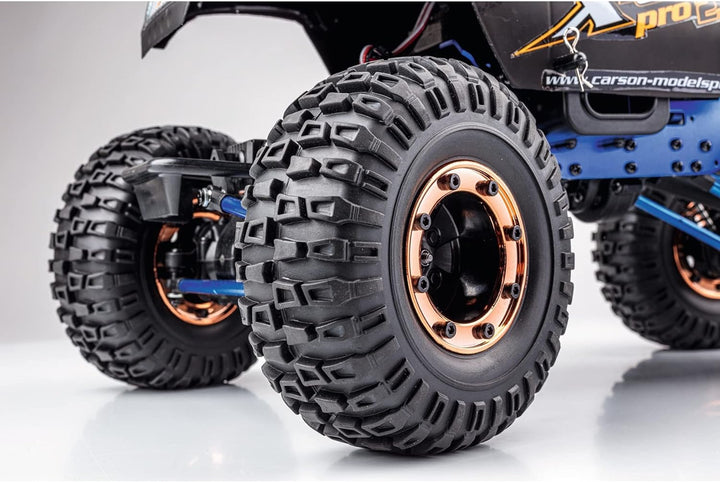Carson 500404214 1:10 X-Crawlee Pro 2.0 100% RTR, Ferngesteuerter Crawler, RC Auto, inkl. Batterien