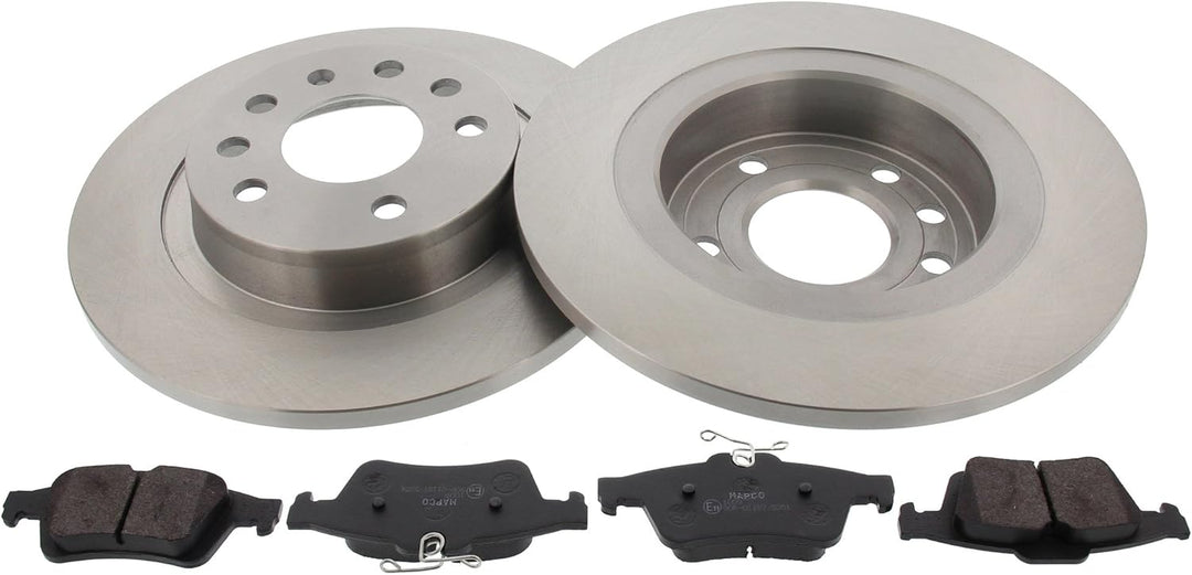 MAPCO 47705 Bremsensatz Bremsscheiben und Bremsbeläge Hinten