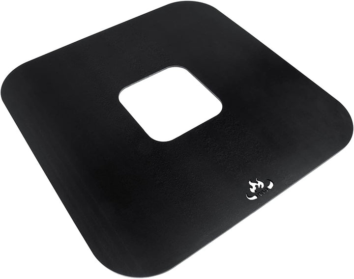 teileplus24 BBQ50 Grillplatte | Grillring | Feuerplatte | BBQ-Platte | Plancha Grillplatte 50cm, Gri
