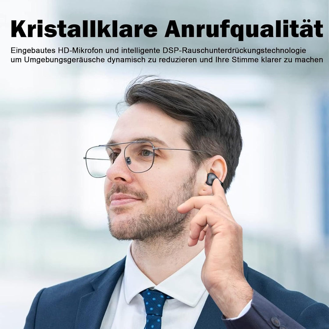 Open Ear Kopfhörer kabellos Luftleitung Knochenschall Kopfhörer Bluetooth Sportkopfhörer mit Mic Bon