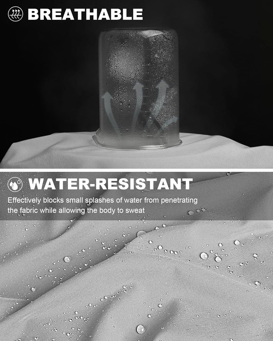 33,000ft Herren Golfhosen Atmungsaktive Stretch Hose für Männer Schnelltrockende Stretch Lange Golfh