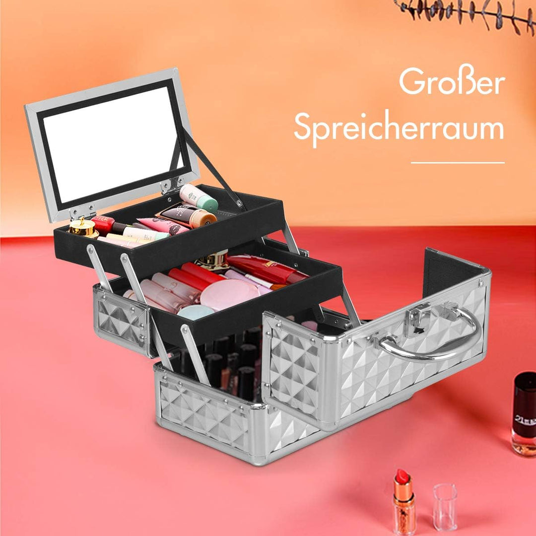 DREAMADE Kosmetikkoffer Mini, Schminkkoffer Make-up Multikoffer, Beauty Case, Make-up Box Kosmetikka