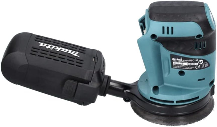 Makita DBO 180 M1 Akku Exzenterschleifer 18 V 125 mm + 1x Akku 4,0 Ah - ohne Ladegerät