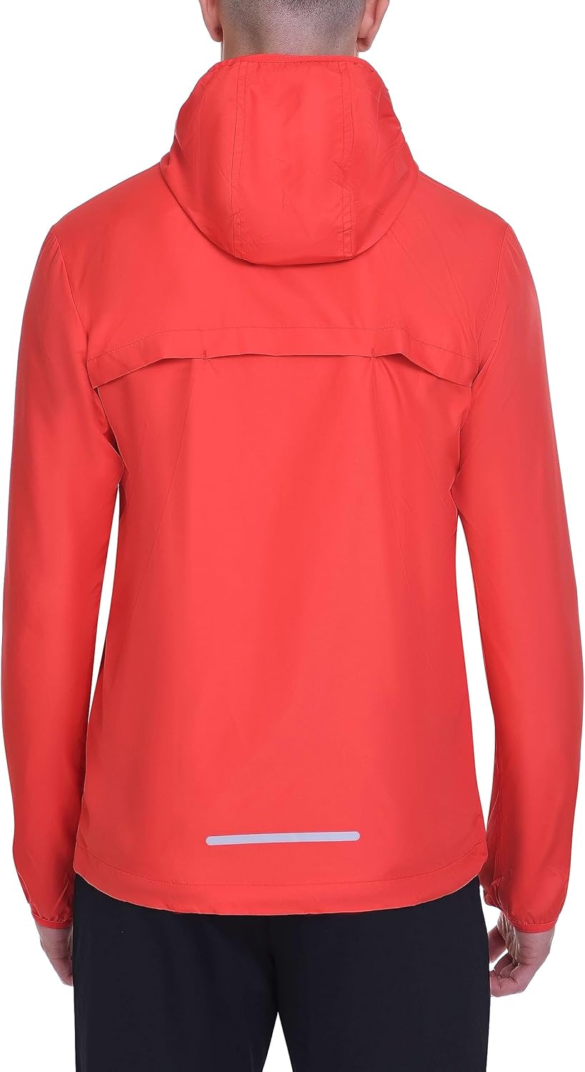 TCA Herren Lauf-Softshelljacke. Reflektierende atmungsaktive Packable-Jacke mit Reissverschlusstasch