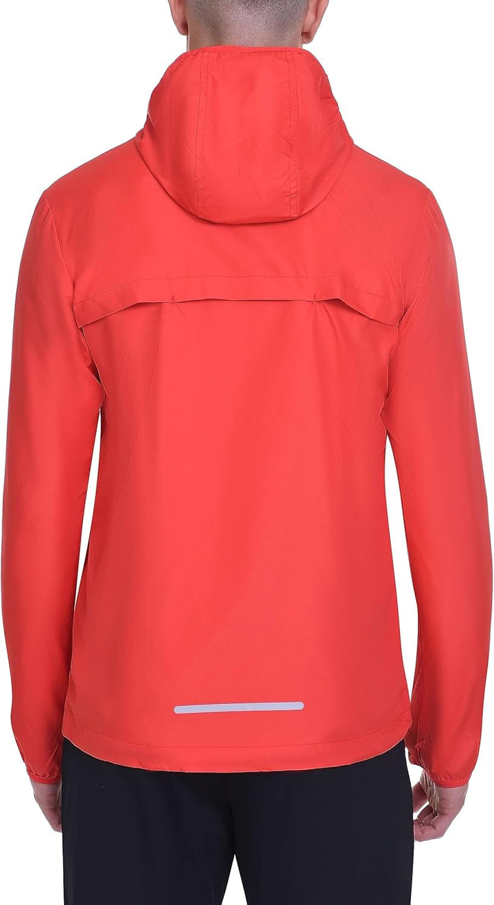 TCA Herren Lauf-Softshelljacke. Reflektierende atmungsaktive Packable-Jacke mit Reissverschlusstasch
