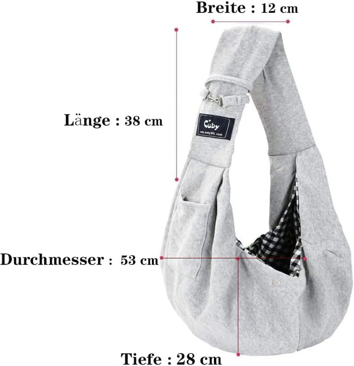 CUBY Tragetücher Hunde Kleine Hunde Katze Sling Pet Tragetuch Single Schulter Pet Bag für Reisen hun