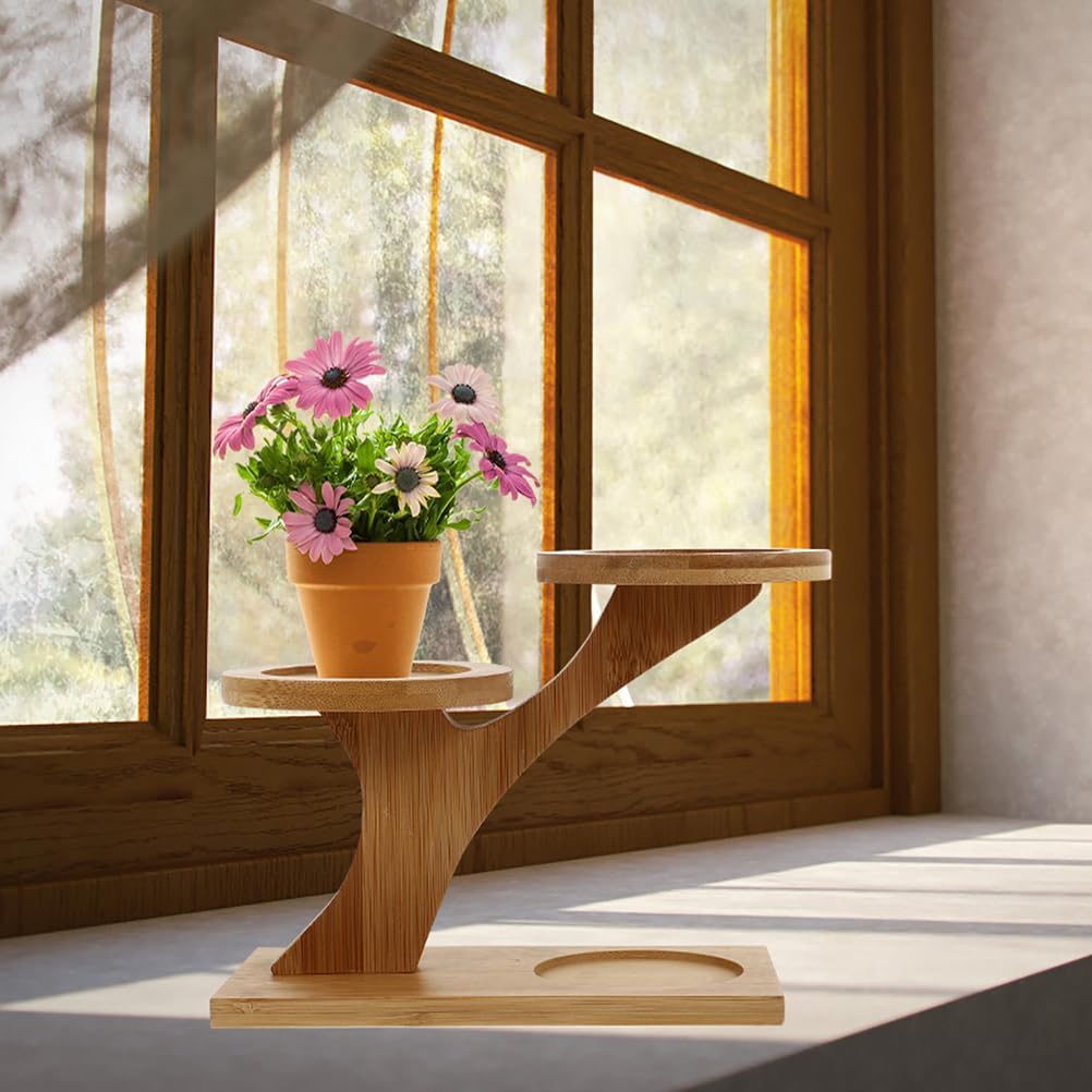 Angoily Blumentopf Cupcake Dessert Ständer Pflanzentreppe Holz Pflanzenständer Blumentreppe Blumenst