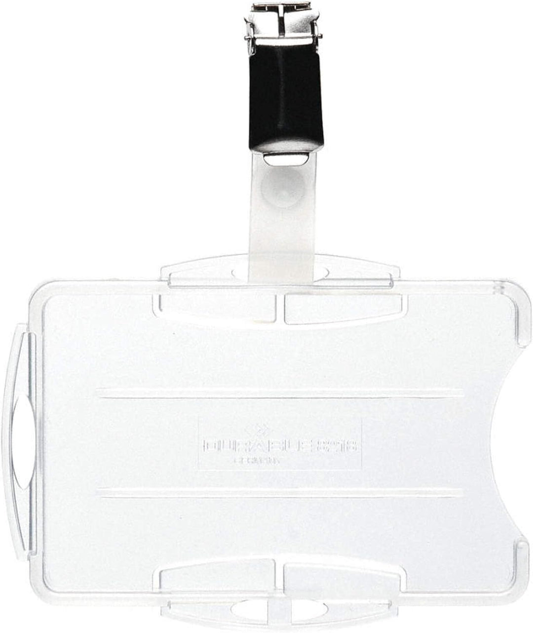 Durable Pass-Halter für 2 Karten, 25 Stück, transparent, 821819 Für 2 Karten Clip, Für 2 Karten Clip