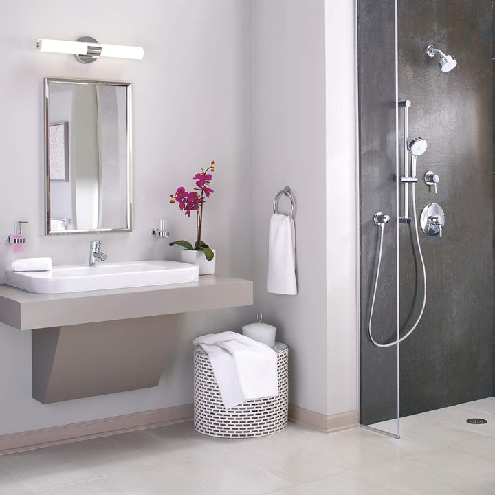 Grohe Essentials Badaccessoires - Handtuchring chrom 40365001 & Bau Cosmopolitan Accessoires Bath WC