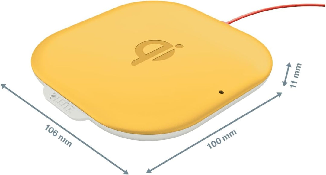 Leitz Kabelloses Qi-Induktionsladegerät, Warmes Gelb, Cosy-Serie, 64790019, Warmes Gelb